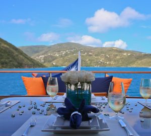 40m luxury charter yacht M4 offering 27% discount for Bahamas Christmas and New Year's