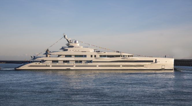 Benetti FB277 giga yacht launched