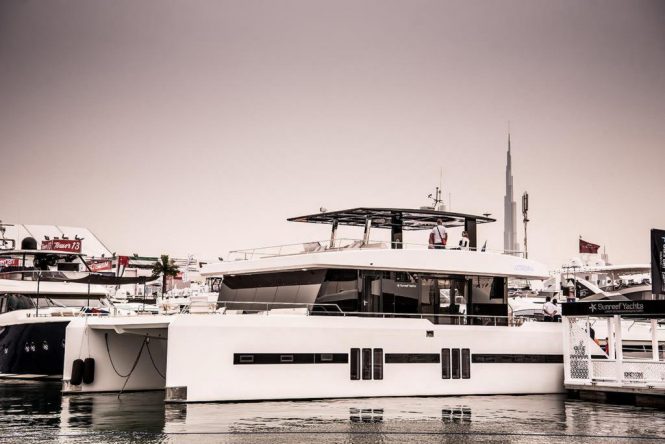 Yachts on display at the 2018 DIBS