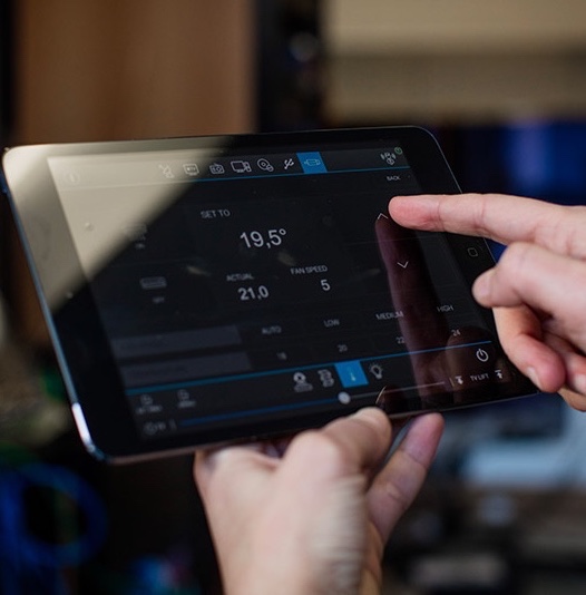 iPad tablets with customisable touch commands