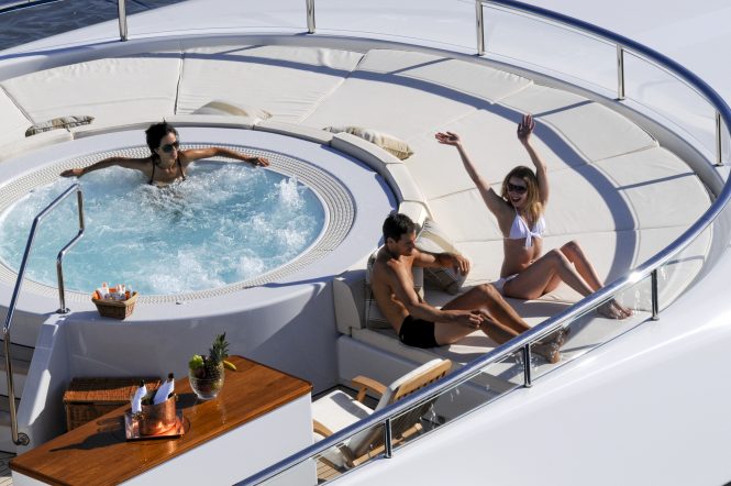 Fun around the Jacuzzi