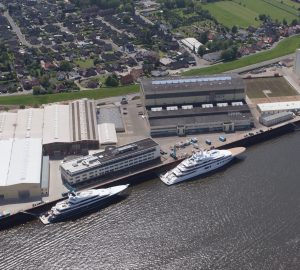 125m (410ft) mega yacht PROJECT GAJA under construction in Northern Europe