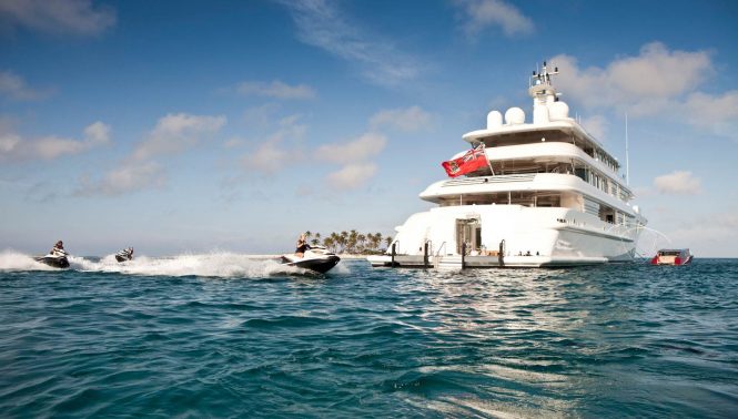 Motor yacht LADY E with water toys