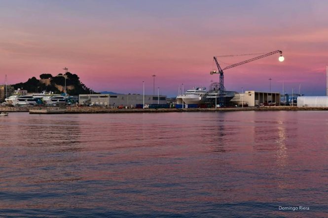 Port Denia shipyard in Spain