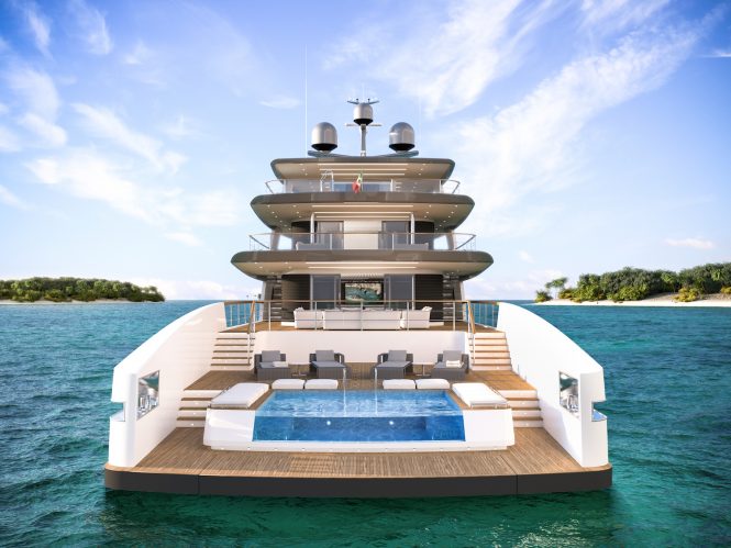 RSY 50m aft view with pool