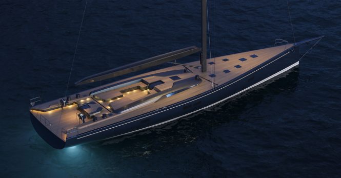 Sailing yacht RP-Nauta 100 - Rendering Deck