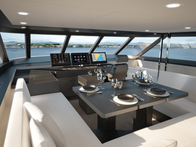 dining area and helm station