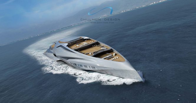 229m giga yacht concept VALKYRIE © Chalhun Design