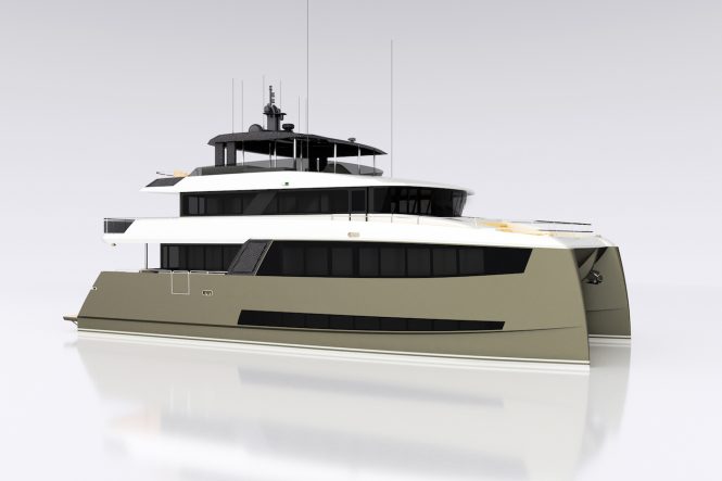 25m (84ft) H2OME catamaran yacht by Amasea Yachts
