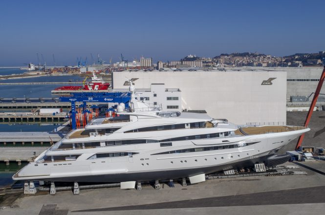 CRN 135 superyacht ready for launch - Photo © CRN Yachts