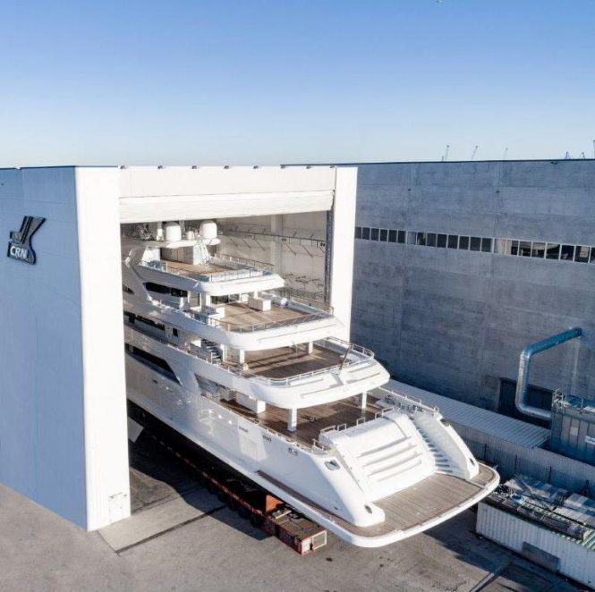 CRN getting ready to launch superyacht CRN 135 - Photo © CRN Yachts