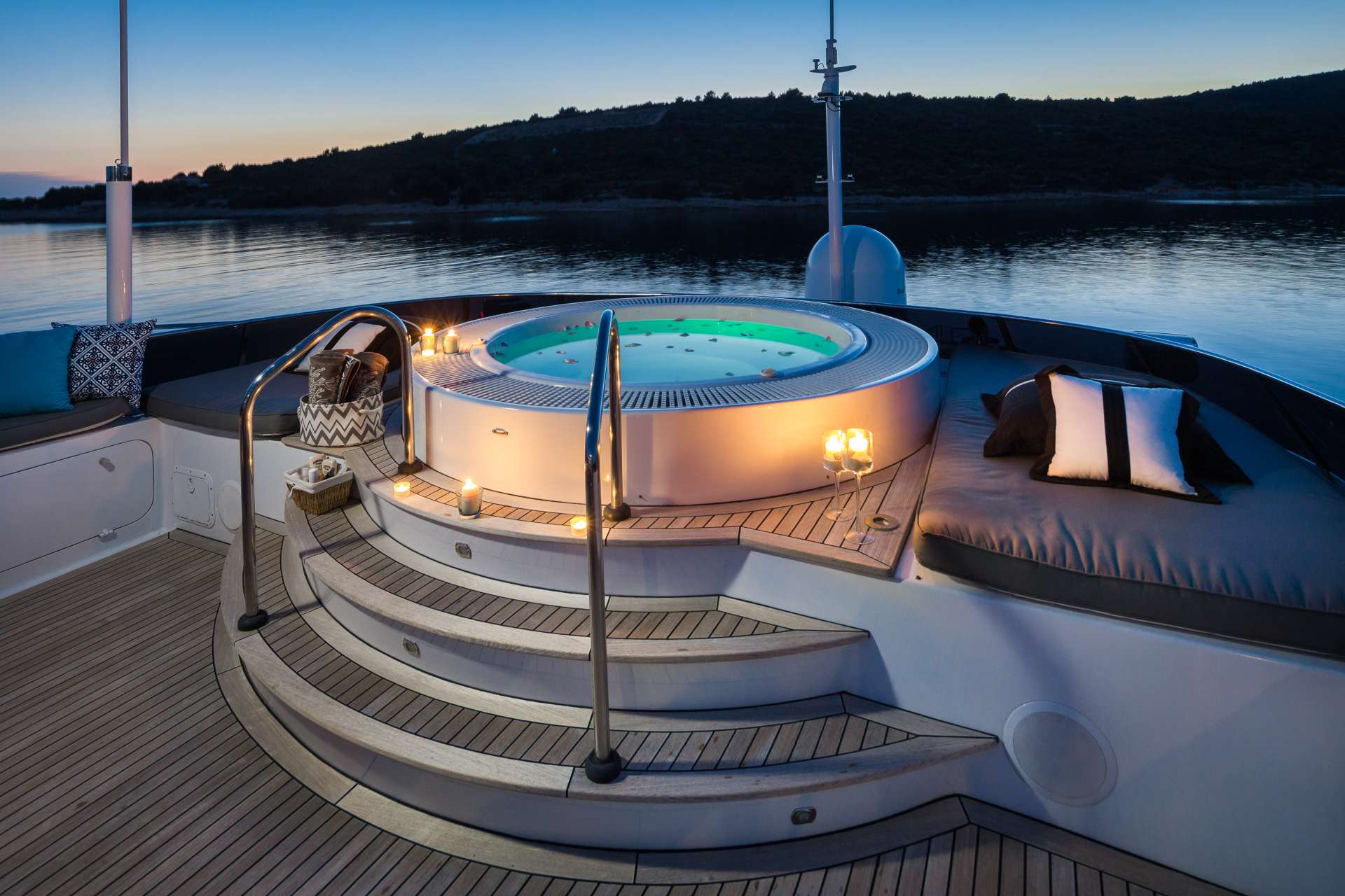 Jacuzzi by night — Yacht Charter & Superyacht News