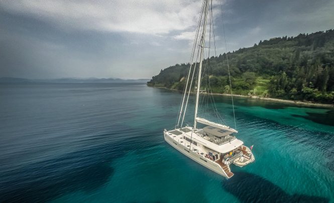 OCEAN VIEW catamaran available for crewed luxury charters in the South Pacific