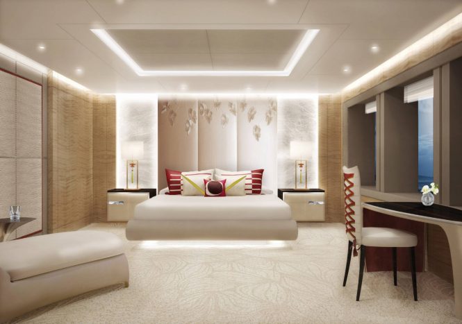 Owner's suite aboard Volpini 2