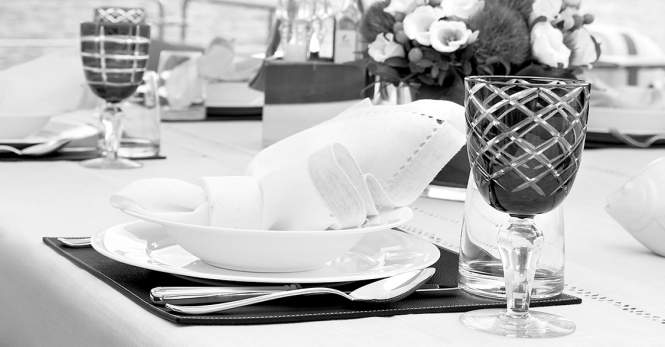 Dining set up detail