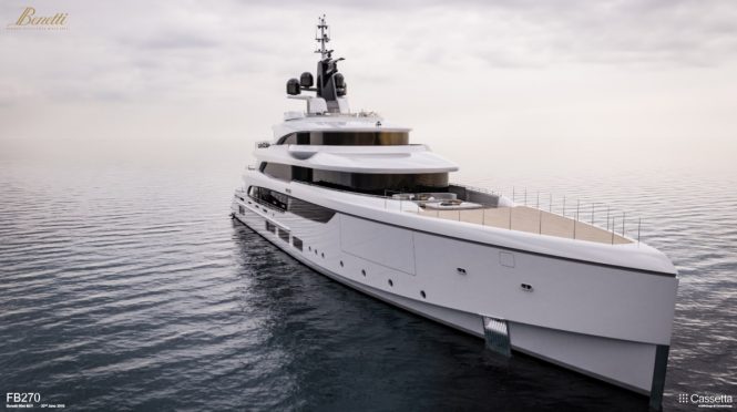 BENETTI project VOGUE currently under cosntruction at the shipyard
