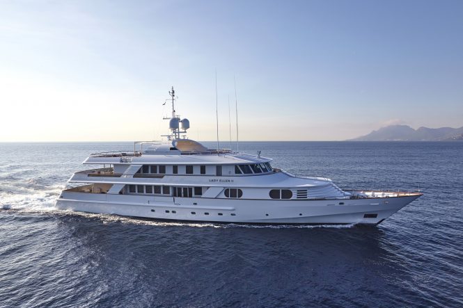 CRN Ancona motor yacht LADY ELLEN II available for charter in Greece