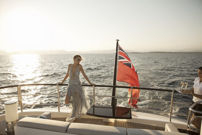 Enjoying the view aboard AURELIA ©Ameller