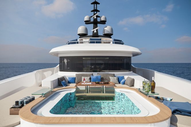 Fantastic Jacuzzi pool for relaxing charter vacations