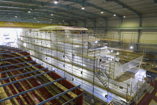 Majesty 175 Under Construction at the yard