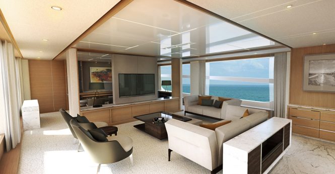 Saloon and dining area