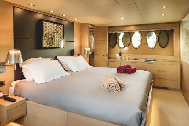 Spacious master suite with deluxe linen and amenities