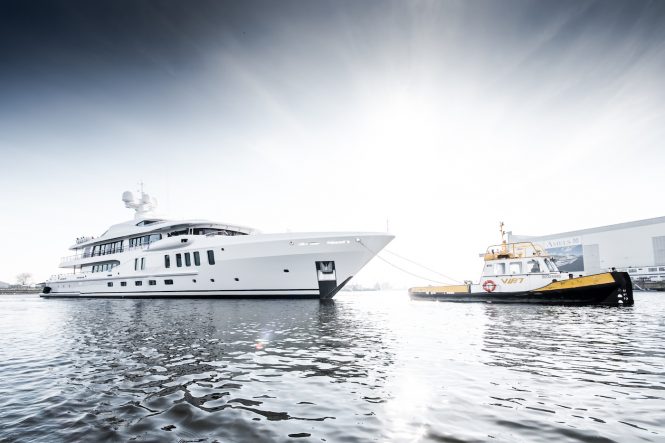 AMELS 220 superyacht AURORA BOREALIS launch