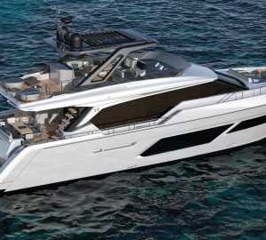 The first Ferretti Yachts 720 luxury yacht prepares for summer debut