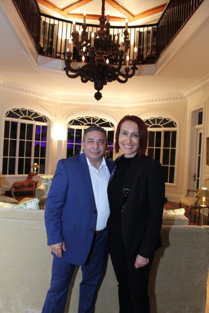 Martha Lukasik of CharterWorld (right) and Joao Pereira