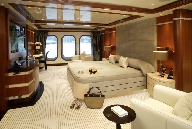 Master suite offering luxury amenities