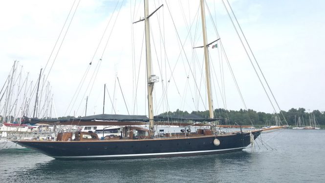 Sailing Yacht Vagrant a Herreshoff vessel before her refit
