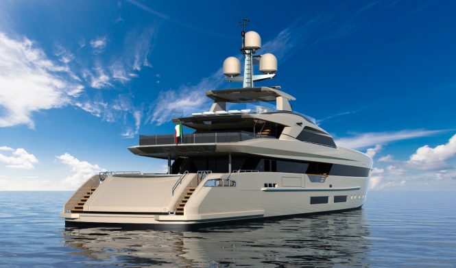 Superyacht ELETTRA rendering