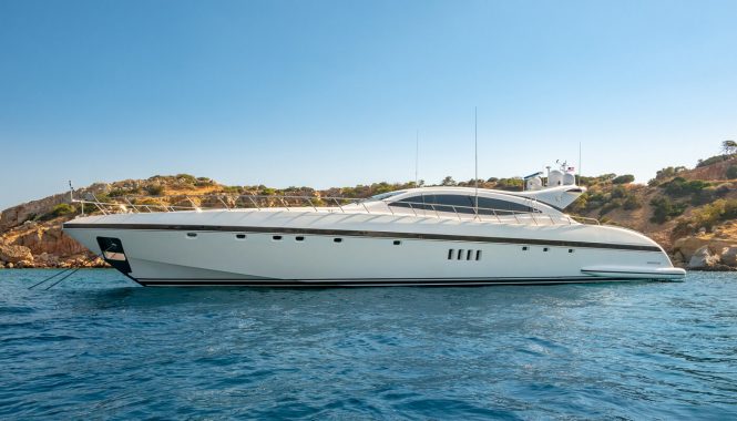 motor yacht COSMOS ready for charter vacations in the East Med