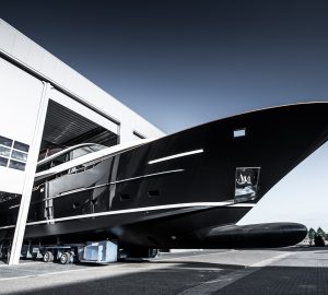32m Raised Pilot House motor yacht Jangada 2 launched at Van Der valk