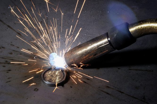 Coin placement under the keel ceremony at Rosetti Superyachts