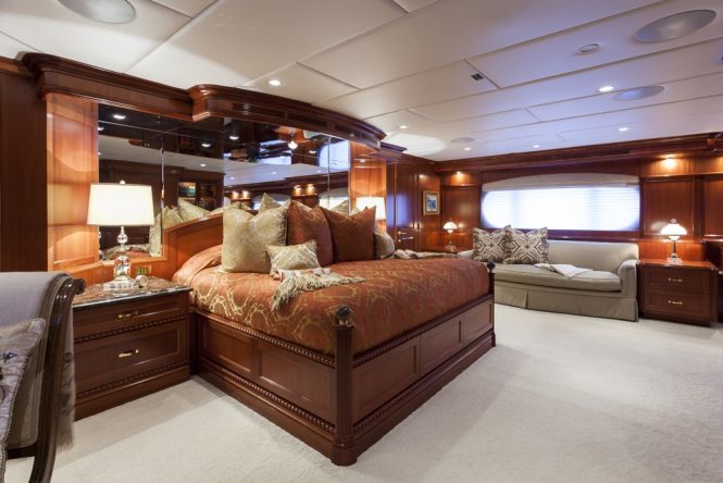 Elegant and luxurious accommodation for charter guests to feel relaxed and pampered