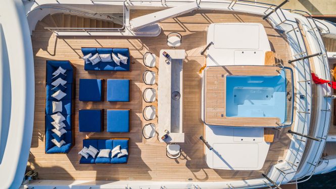 Exterior living spaces - top view