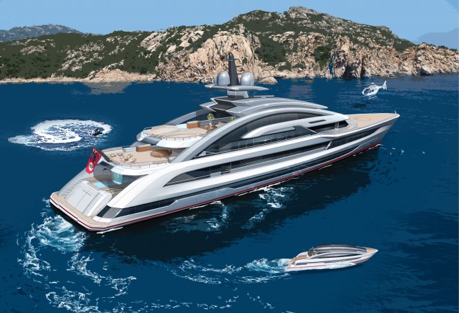 Motor yacht project COSMOS by Heesen Yachts and Winch Design