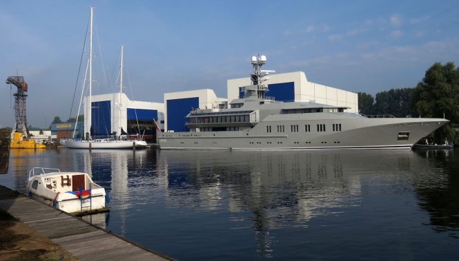 Skat at Royal Huisman Amsterdam - Photo by Dutch Yachting