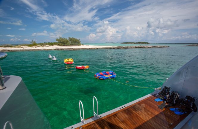 Swim platform and water toys
