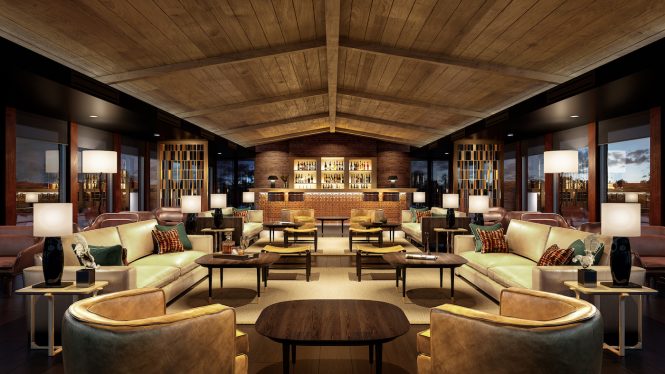 Spacious lounge with plenty of areas to relax