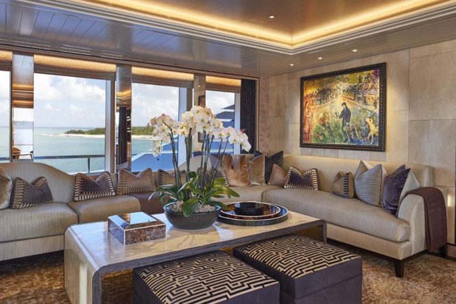 Comfortable and stylish saloon area