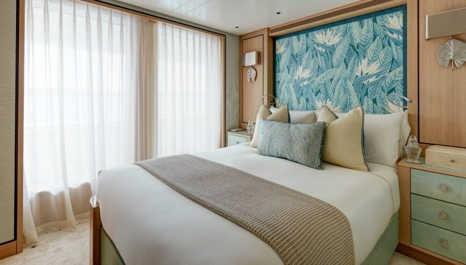 Elegant and tastefully decorated accommodation throughout the entire vessel