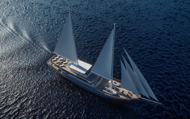 Luxury sailing yacht CORSARIO