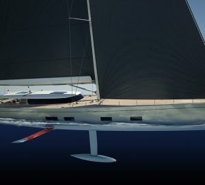 Baltic 142 foiling sailing yacht Canova commences sea trials