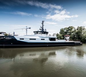 46m superyacht support vessel JOY RIDER by DAMEN launched