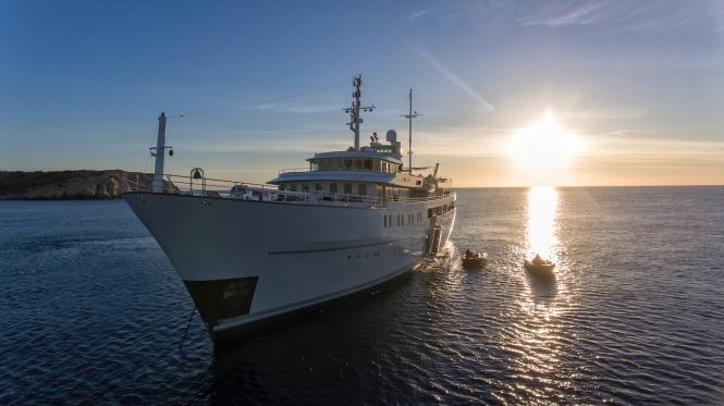 Luxurious motor yacht SHERAKHAN is excellent for large groups and events