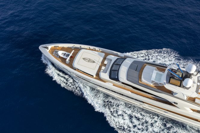 aerial view of the bow - Photo © Tankoa Yachts