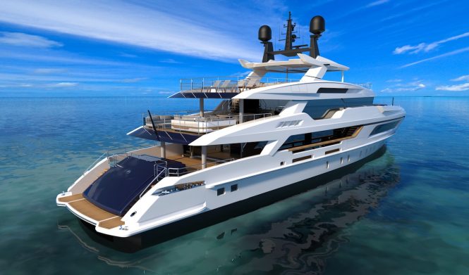 Baglietto yacht hull no.10233 rendering