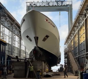 Codecasa Shipyards moves superyacht hull C123 for outfitting
